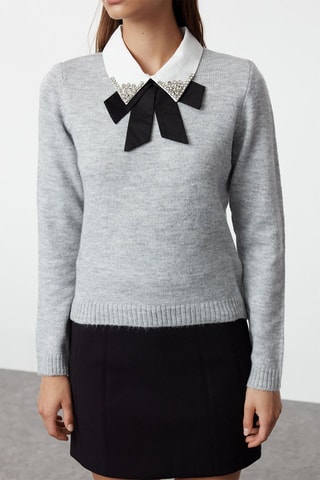 Camisola regular - Cinzento