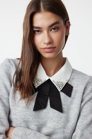 Camisola regular - Cinzento