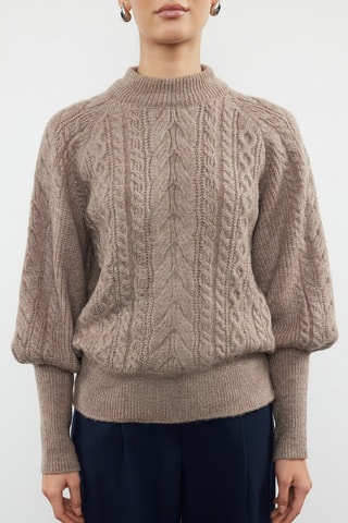 Camisola regular - Castanho