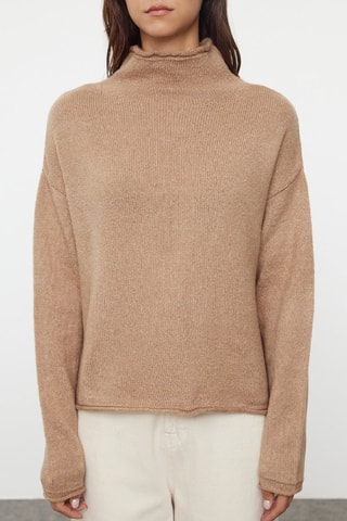 Camisola oversize - Bege