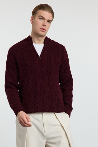 Camisola regular - Bordô