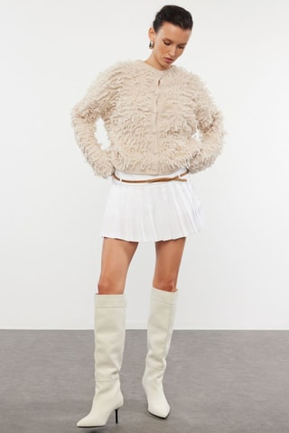 Casaco de malha - Bege