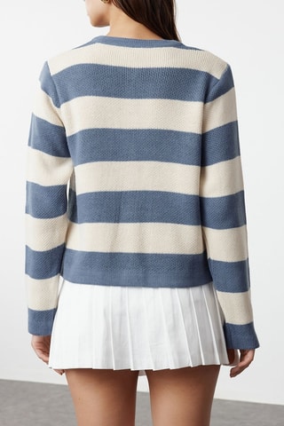 Casaco de malha - Azul