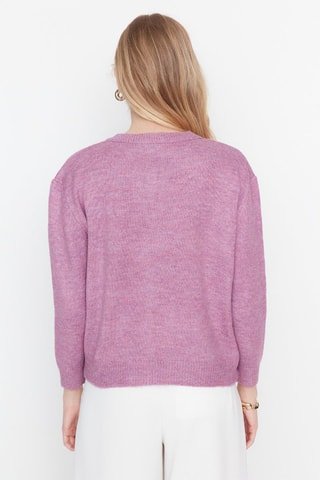 Casaco de malha Malva