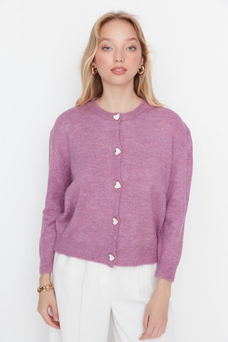 Casaco de malha Malva