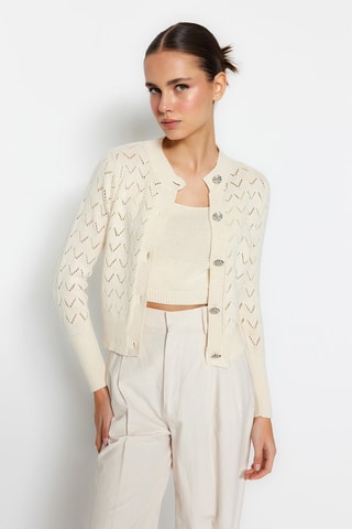 Casaco de malha Bege