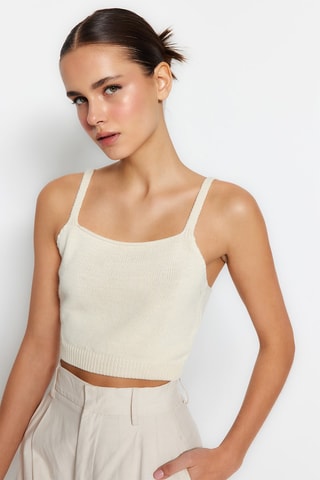 Casaco de malha Bege