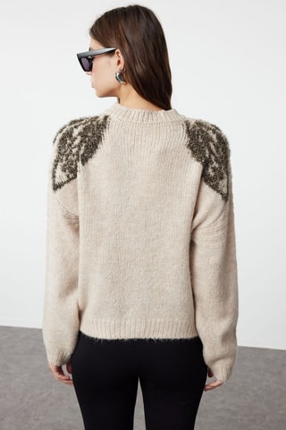 Casaco de malha - Bege