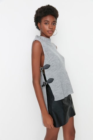 Camisola sem mangas - Cinzento