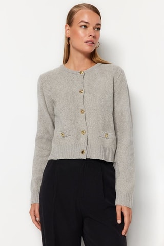 Casaco de malha - Cinzento