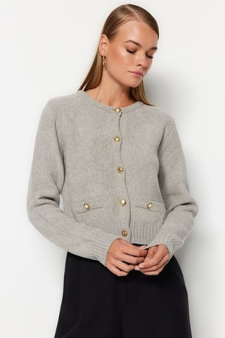 Casaco de malha - Cinzento