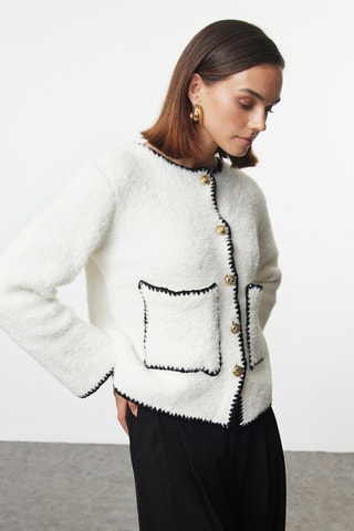 Casaco de malha - Cru