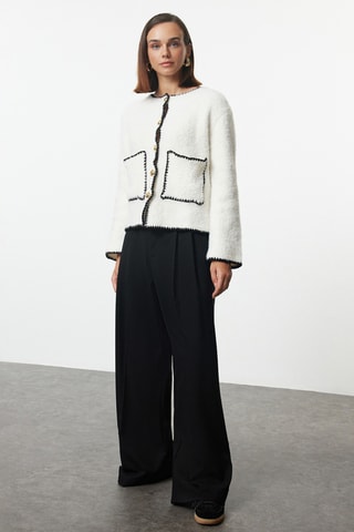 Casaco de malha - Cru