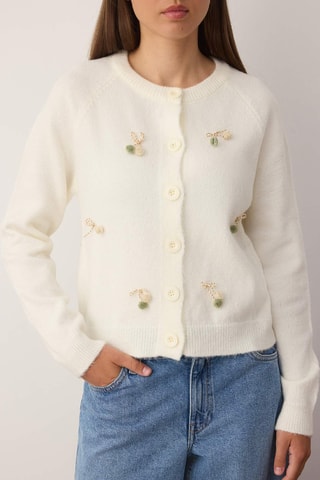 Casaco de malha - Cru