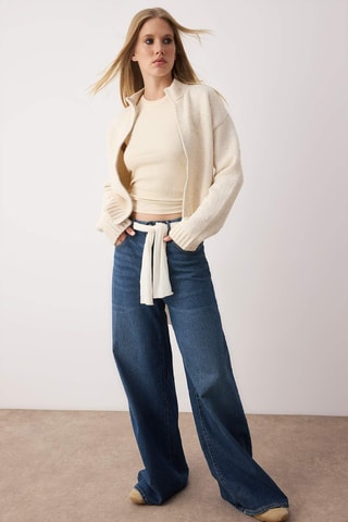 Casaco de malha - Cru