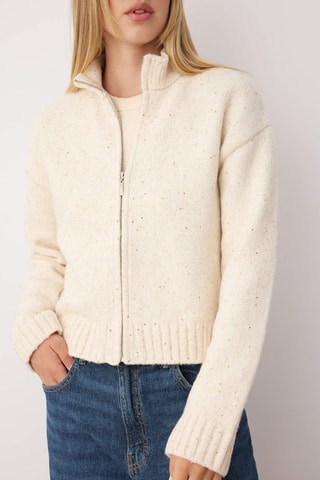 Casaco de malha - Cru