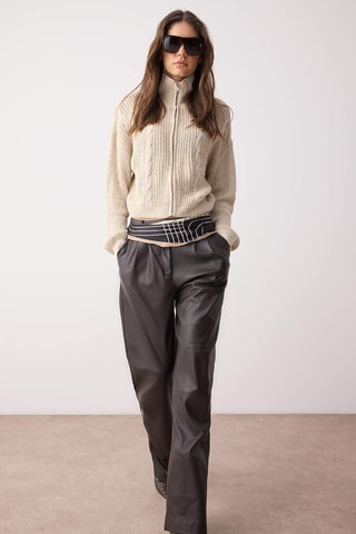 Casaco de malha - Bege