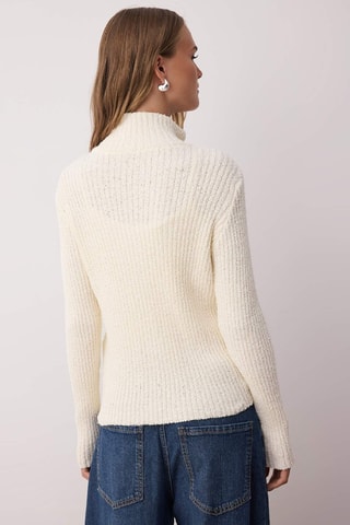 Casaco de malha - Cru