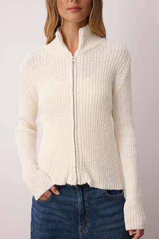 Casaco de malha - Cru