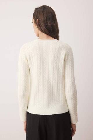 Casaco de malha - Cru