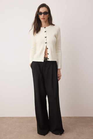 Casaco de malha - Cru