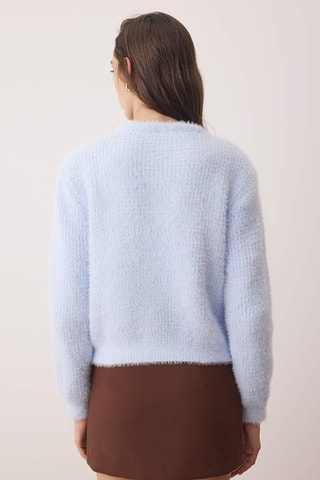 Casaco de malha - Azul-claro