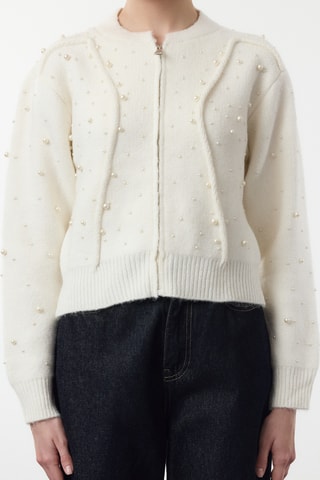 Casaco de malha - Cru