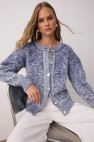 Casaco de malha - Índigo