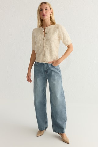 Casaco de malha - Cru