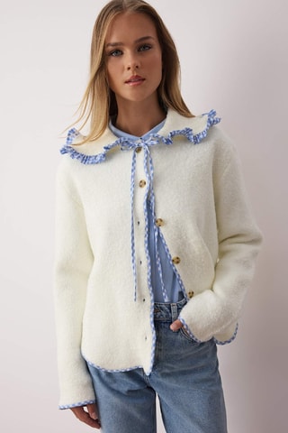 Casaco de malha - Cru