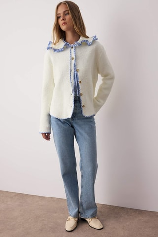 Casaco de malha - Cru