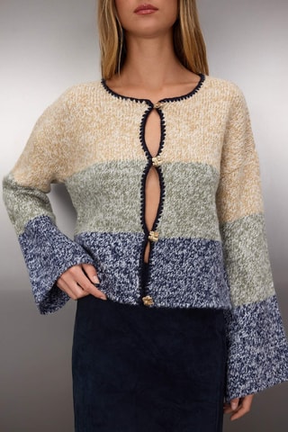 Casaco de malha - Índigo