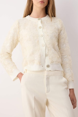 Casaco de malha - Cru