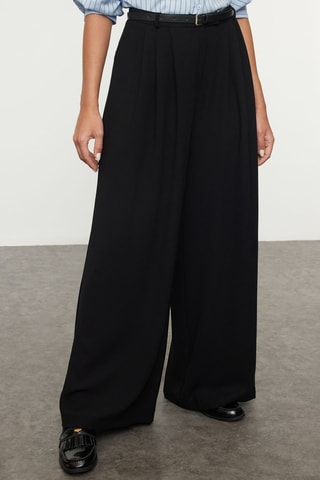 Calças wide legs - Preto