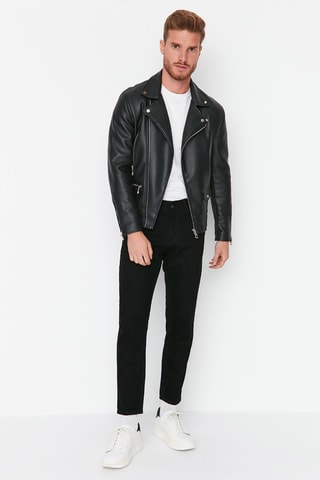 Calças de ganga Preto