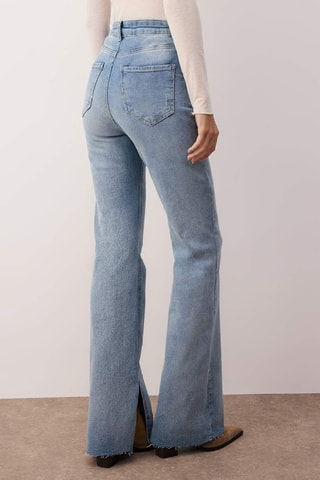 Calças de ganga flare - Azul-claro