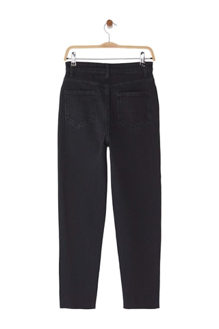 Calças de ganga mom - Preto