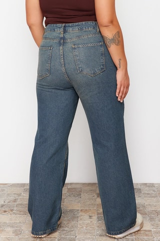 Calças de ganga wide legs - Azul