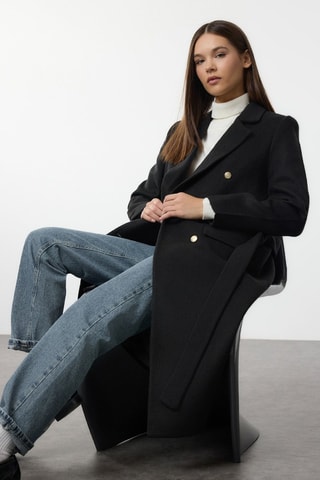 Sobretudo slim - Preto