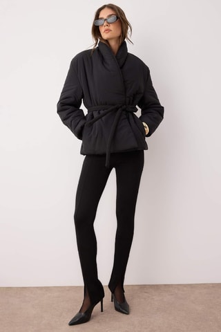 Casaco regular - Preto