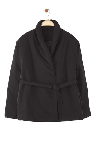 Casaco regular - Preto