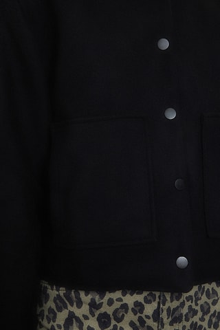 Casaco regular - Preto