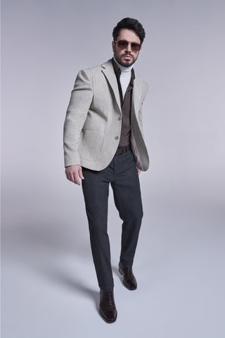 Casaco de lã - Bege