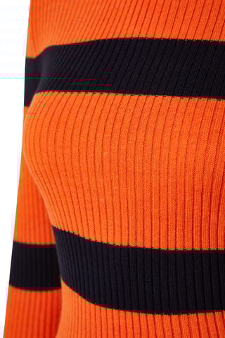 Vestido midi slim - Laranja