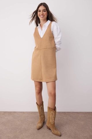 Vestido sem mangas - Bege