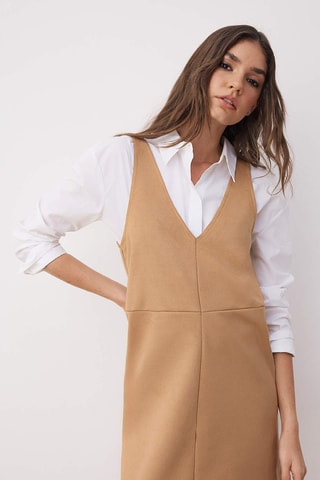 Vestido sem mangas - Bege