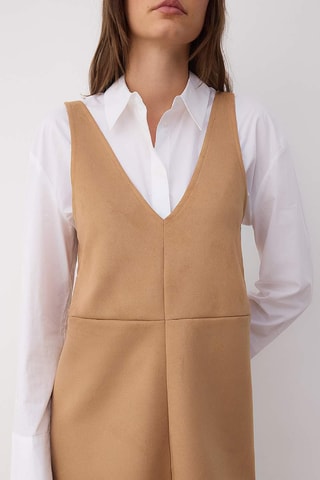 Vestido sem mangas - Bege