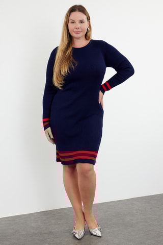 Vestido-camisola - Azul-marinho