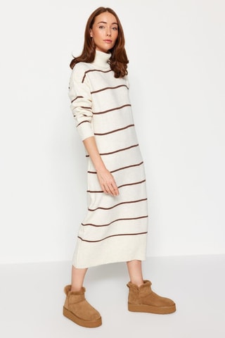 Vestido-camisola - Cru