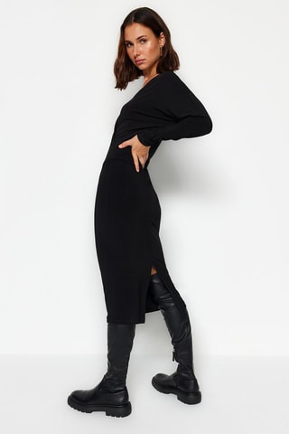 Vestido justo - Preto